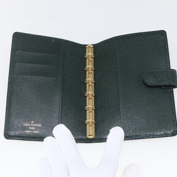 LOUIS VUITTON Taiga Agenda PM Day Planner Cover Epicea R20424 LV Auth bs31935