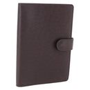 LOUIS VUITTON Taiga Agenda PM Day Planner Cover Acajou R20416 LV Auth bs31936-1