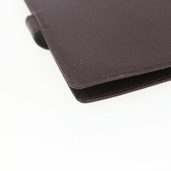 LOUIS VUITTON Taiga Agenda PM Day Planner Cover Acajou R20416 LV Auth bs31936