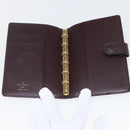 LOUIS VUITTON Taiga Agenda PM Day Planner Cover Acajou R20416 LV Auth bs31936-8