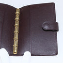 LOUIS VUITTON Taiga Agenda PM Day Planner Cover Acajou R20416 LV Auth bs31936-19
