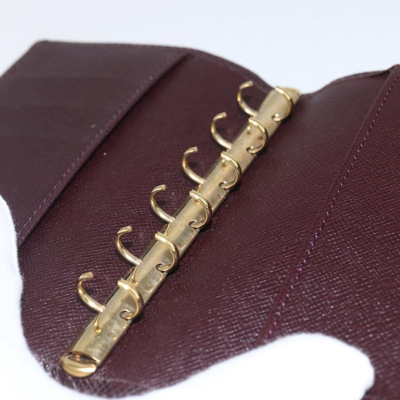 LOUIS VUITTON Taiga Agenda PM Day Planner Cover Acajou R20416 LV Auth bs31936