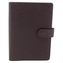 LOUIS VUITTON Taiga Agenda PM Day Planner Cover Acajou R20416 LV Auth bs31936-13