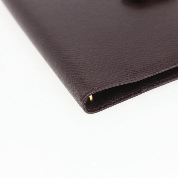 LOUIS VUITTON Taiga Agenda PM Day Planner Cover Acajou R20416 LV Auth bs31936