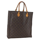 LOUIS VUITTON Monogram Sac Plat Hand Bag M51140 LV Auth bs31940-1
