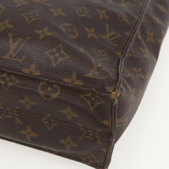 LOUIS VUITTON Monogram Sac Plat Hand Bag M51140 LV Auth bs31940