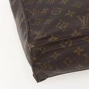 LOUIS VUITTON Monogram Sac Plat Hand Bag M51140 LV Auth bs31940-15