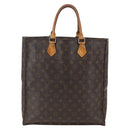 LOUIS VUITTON Monogram Sac Plat Hand Bag M51140 LV Auth bs31940-13