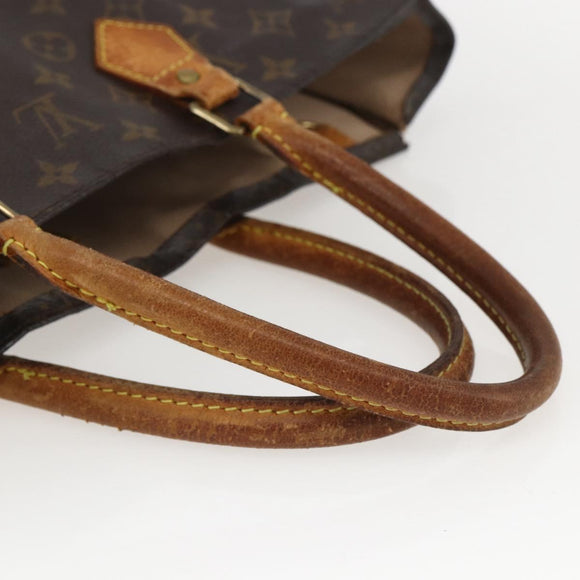 LOUIS VUITTON Monogram Sac Plat Hand Bag M51140 LV Auth bs31940