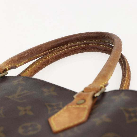 LOUIS VUITTON Monogram Sac Plat Hand Bag M51140 LV Auth bs31940