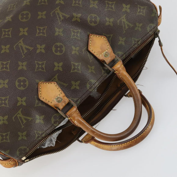LOUIS VUITTON Monogram Speedy 35 Hand Bag M41524 LV Auth bs31941