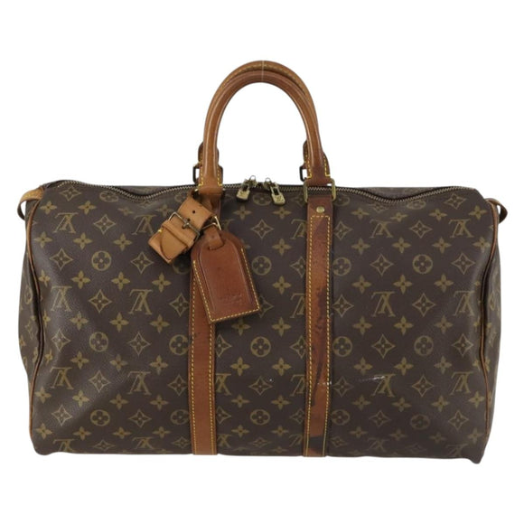 LOUIS VUITTON Monogram Keepall 45 Boston Bag M41428 LV Auth bs31942