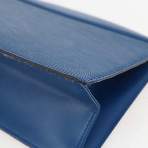 LOUIS VUITTON Epi Trousse Crete Pouch Blue M48405 LV Auth bs31950
