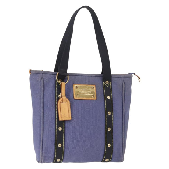 LOUIS VUITTON Antigua Cabas MM Tote Bag Blue M40087 LV Auth bs31951