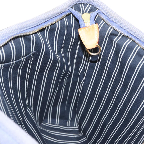 LOUIS VUITTON Antigua Cabas MM Tote Bag Blue M40087 LV Auth bs31951