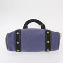 LOUIS VUITTON Antigua Cabas MM Tote Bag Blue M40087 LV Auth bs31951-5
