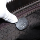 GUCCI Tote Bag Nylon Brown Silver 002 3754 0404 Auth bs31952-17