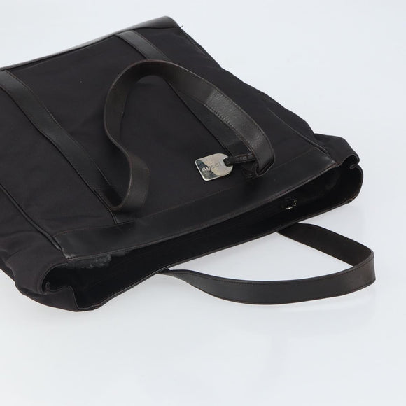 GUCCI Tote Bag Nylon Brown Silver 002 3754 0404 Auth bs31952