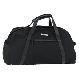 GUCCI Boston Bag Nylon Black Silver Auth bs31953