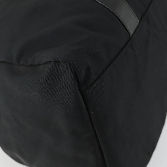 GUCCI Boston Bag Nylon Black Silver Auth bs31953