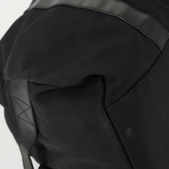 GUCCI Boston Bag Nylon Black Silver Auth bs31953