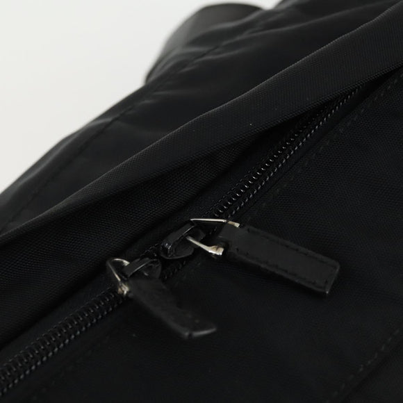 GUCCI Boston Bag Nylon Black Silver Auth bs31953