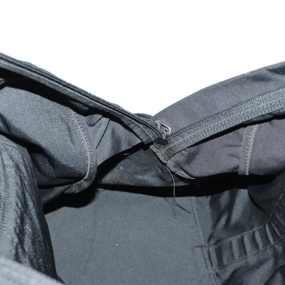 GUCCI Boston Bag Nylon Black Silver Auth bs31953