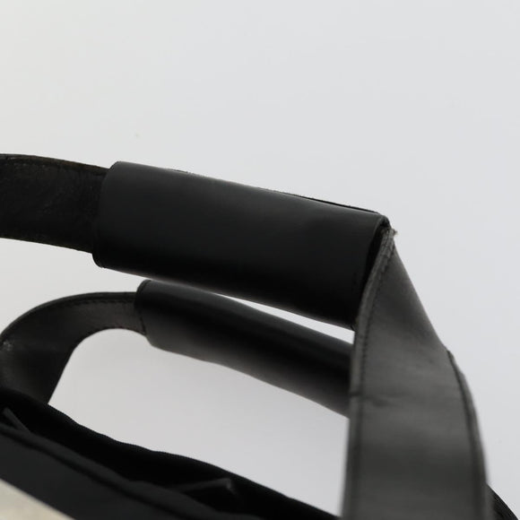 GUCCI Boston Bag Nylon Black Silver Auth bs31953