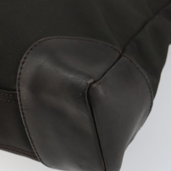 GUCCI Shoulder Bag Canvas Leather Brown Gold 110054 Auth bs31954