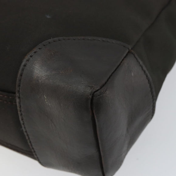 GUCCI Shoulder Bag Canvas Leather Brown Gold 110054 Auth bs31954