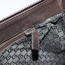 GUCCI Shoulder Bag Canvas Leather Brown Gold 110054 Auth bs31954-20