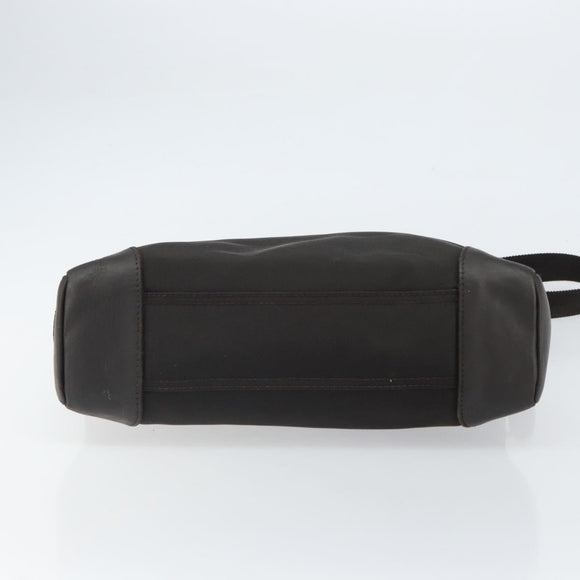 GUCCI Shoulder Bag Canvas Leather Brown Gold 110054 Auth bs31954