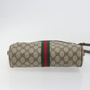 GUCCI GG Supreme Web Sherry Line Shoulder Bag PVC Beige 010 378 Auth bs31955-9
