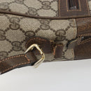 GUCCI GG Supreme Web Sherry Line Shoulder Bag PVC Beige 010 378 Auth bs31955-4