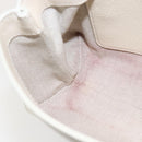 Jimmy Choo Chain Shoulder Bag Leather White Gold Auth bs31956-18