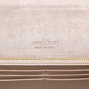 Jimmy Choo Chain Shoulder Wallet Shoulder Bag Leather Silver Gold Auth bs31957-18