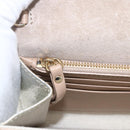 Jimmy Choo Chain Shoulder Wallet Shoulder Bag Leather Silver Gold Auth bs31957-19