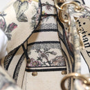 Christian Dior jardin Hand Bag Canvas 2way Beige Gold Auth bs31958-20