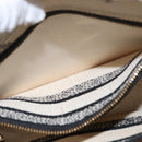 Christian Dior jardin Hand Bag Canvas 2way Beige Gold Auth bs31958-23