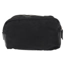PRADA Pouch Nylon Leather Black Auth bs31960-2