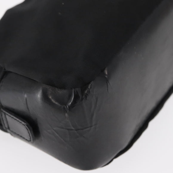 PRADA Pouch Nylon Leather Black Auth bs31960