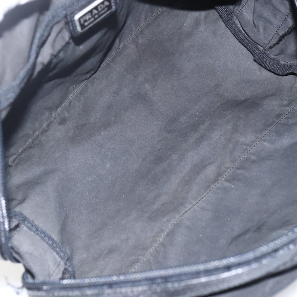 PRADA Pouch Nylon Leather Black Auth bs31961