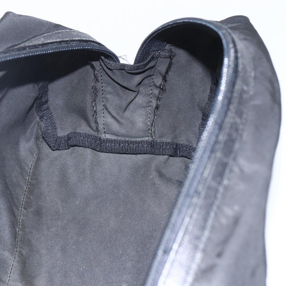 PRADA Pouch Nylon Leather Black Auth bs31961