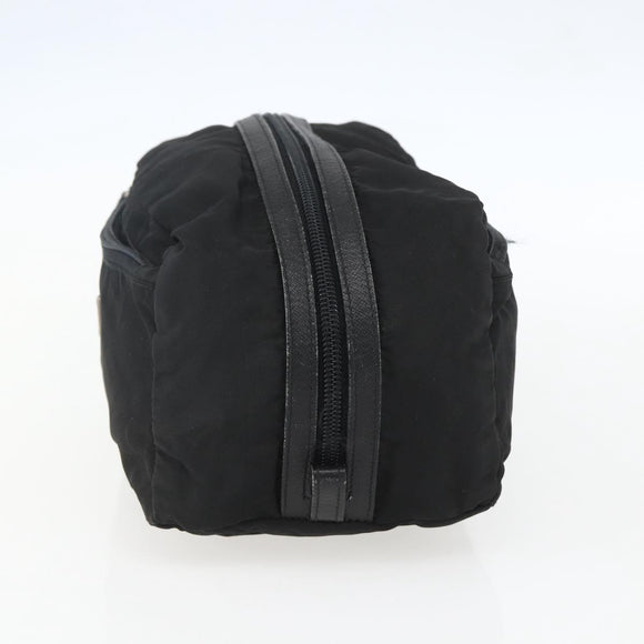 PRADA Pouch Nylon Leather Black Auth bs31961
