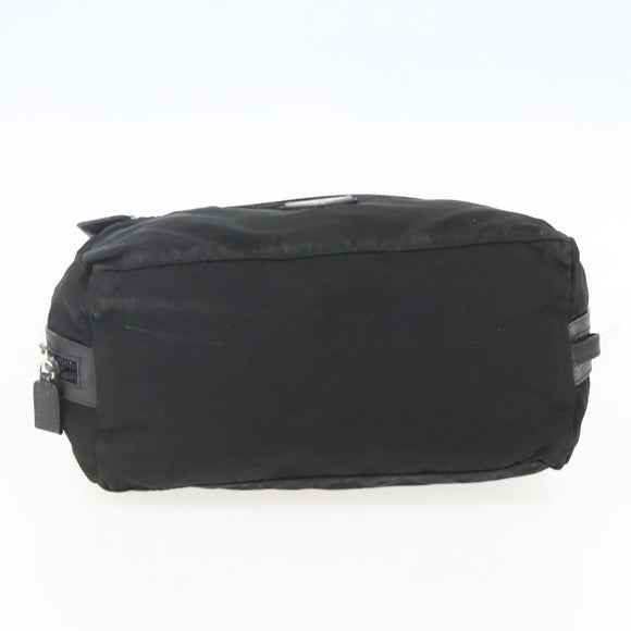 PRADA Pouch Nylon Leather Black Auth bs31961