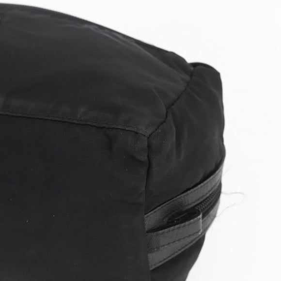 PRADA Pouch Nylon Leather Black Auth bs31961