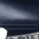 Christian Dior Trotter Canvas Saddle Waist bag Navy Gold Auth bs31962-9