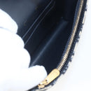 Christian Dior Trotter Canvas Saddle Waist bag Navy Gold Auth bs31962-11