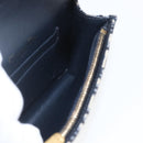Christian Dior Trotter Canvas Saddle Waist bag Navy Gold Auth bs31962-16