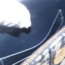 Christian Dior Trotter Canvas Saddle Waist bag Navy Gold Auth bs31962-18